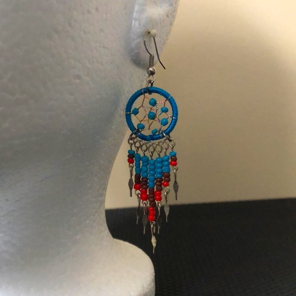 Dreamcatcher Chandelier Earrings - Picture 6 of 6